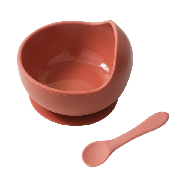 Silicone Baby Bowls with Spoon, 2PCS Baby Feeding Set Suction Bowls for Kids Toddlers -BPA Free-Baby Dishes Utensils