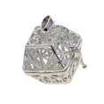 thumbnail image 1 of Beads Cage Charms Locket Pendant Settings for Lockets Beads DIY Necklace Square, 1 of 9