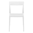 thumbnail image 3 of Pemberly Row Chaise de Salle à Manger de Patio Intérieur/extérieur en Blanc Blanc Lustré, 3 of 8