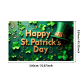 thumbnail image 1 of St Patrick's Day Backdrop Party Supplies Holiday Background Celebration Green Decorations Festive Banner Event Photography Props Decor, 1 of 4