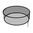 thumbnail image 3 of DYNWAVECA Rain Barrel Mesh Cover Water Collection Buckets Cover Accessory Practical Easy to Install Premium Rain Barrel Netting Screen 63cmx63cmx25cm, 3 of 10