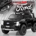 thumbnail image 3 of Licensed Ford Ranger Ride on Car for Kids by OLAKIDS, 12V Electric Vehicle with Remote Control, Toddlers Battery Powered Toy Gift with 2 Speeds, Wheels Suspension, Storage Space, Bluetooth USB, 3 of 9