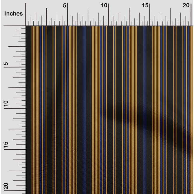 oneOone Cotton Poplin Fabric Multicolor Stripe Decor Fabric Printed BTY 42 Inch Wide