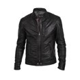 thumbnail image 1 of Black Leather Biker Jacket Motorcycle Jackets For Men Leather Racing Jacket Motorcycle Leather Jacket Mens Black Leather Motorcycle Jacket size L, 1 of 3