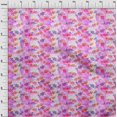 thumbnail image 4 of oneOone Tissu Polyester Spandex Rouge Feuilles pour Couture Tissu Imprimé au Mètre 56 Pouces de Large, 4 of 5