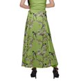 thumbnail image 4 of Moomaya Jupe Longue Imprimée pour Femmes Jupe Portefeuille Longue Filles Tenue Décontractée Vêtements, 4 of 6