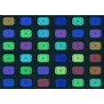 thumbnail image 1 of Ahgly Tapis Rectangulaire Lavable en Machine Intérieur Transitionnel Vert Cyan Foncé, 6 Pieds x 9 Pieds, 1 of 7