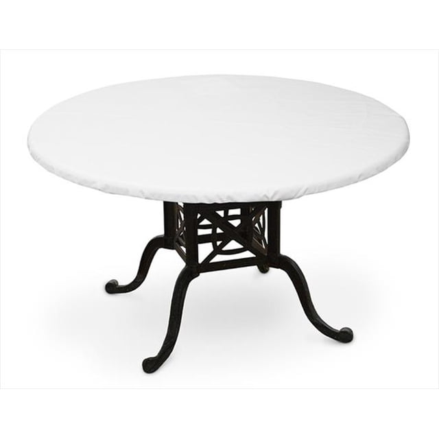 KoverRoos 17600 Weathermax Couverture de Table Ronde 56 Po, Blanc - 60 Dia Po