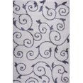 thumbnail image 1 of Ladole Rugs Shaggy Rabat Abstract Pattern Sustainable Spirals Style Indoor Area Rug Carpet in White Dark Gray 6'5" x 9'5", 1 of 4