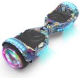 thumbnail image 1 of Hoverboard pour Ados et Adultes (Système hoverstar 2.0), Couleur Chrome et Design Coloré Hooverboard Haut-Parleur Bluetooth Huverboard avec Lumière LED Roues Clignotantes Trottinette Électrique Auto-Équilibrée Certifiée, 1 of 7