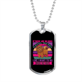 thumbnail image 1 of Pas de Chiens dans le Ciel Collier Violet en Acier Inoxydable Ou or 18k Chien Tag 24" Chaîne, 1 of 8