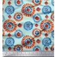 thumbnail image 1 of Soimoi Modal Satin Fabric Brush Stroke Abstract Printed Craft Fabric by the Yard 42 Inch Wide, 1 of 3