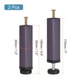 thumbnail image 2 of Unique Bargains 2 Pack Adjustable Height Bed Frame Support Legs(150mm-185mm/5.9'-7.3'), Gray, 2 of 5
