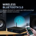 thumbnail image 2 of HIFIMUSE A80+ Bluetooth 5.0 Power Amplifier, 500W x2, WiFi Multiroom Audio Receiver with HDMI ARC, Optical & Coaxial Inputs, 2 of 8