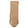 thumbnail image 3 of BLISSFUL STEP Bottines à Talon Bloc à Bout Rond pour Femmes avec Fermeture Éclair Latérale Kaki 8, 3 of 6