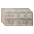 thumbnail image 1 of Fasade Portrait Vinyl 2ft x 4ft Glue Up Ceiling Panel Vintage Metal 5 Pack, 1 of 4