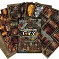 thumbnail image 1 of Arcknight la Ville de Pavés Cartes de Rôle; 16 Cartes RPG Modulaires en 8 Pages Doubles, Grille Carrée de 1 Pouces, Design Modulaire et Polyvalent pour Jeux de Table - pour Donjons et Dragons, Pathfinder, 1 of 7
