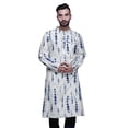 thumbnail image 3 of Atasi Kurta Imprimé pour Hommes Col Mandarin Popeline de Coton Kurta Chemise Décontractée, 3 of 7