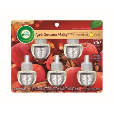 Assainisseur d'air à brancher AirWick Freshmatic, Recharges d'huile parfumée, Maui Mangue Sucrée, 5 Recharges