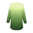 thumbnail image 5 of SwiftWear T-Shirts pour Femmes Mode Tendance Col Rond Manches Mi-Longues T-Shirt Couleur Dégradée Décontracté Ample Hauts Basiques, 5 of 5