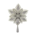 thumbnail image 3 of Holiday Time LED Christmas Tree Topper, White Snowflake, 12.5", 3 of 5