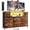 Wood Grain Print, variant on 8 Drawers Dresser TV Stand for up to 55 inch TV, Fabric Chest of Drawers for Bedroom Living Room Hallway