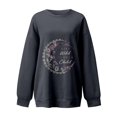 thumbnail image 4 of Pompotops Sweat-Shirt Ample à Manches Longues en Polaire pour Femmes, 4 of 7