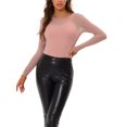 thumbnail image 1 of INSPIRE CHIC Blouse Transparente en Maille Pailletée pour Femme avec Bretelles Spaghetti Camisole S Rose, 1 of 6