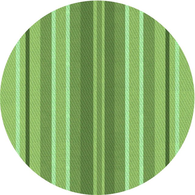 Ahgly Tapis Rond Lavable en Machine Intérieur Transitionnel Vert Lime Foncé, 8 Pieds Rond