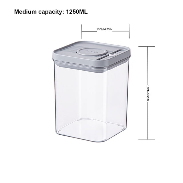 Rbaofujie Boîte de Rangement Extérieure en Plastique Transparent de Qualité Alimentaire pour Animaux, Boîte Scellée à Pression, Boîte de Rangement Étanche, Contenant à Riz