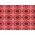 thumbnail image 1 of Ahgly Company Tapis d'Intérieur Rectangulaires Transitionnels Rouges Lavables à la Machine, 2 Pieds x 3 Pieds, 1 of 7