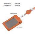 thumbnail image 3 of Unique Bargains Vertical PU Leather Badge Holder with Retractable Neck Lanyard, 1 Count, 3 of 7