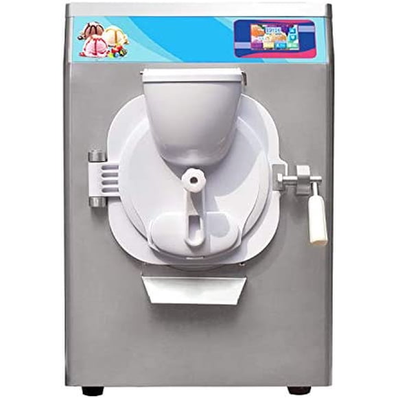Kolice Commercial Gelato Hard Ice Cream Machine,Italian Water Ice Machine, Batch Freezer-14L Cylinder,9-11 Gallons/H, ETL, Counter Top Design