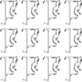 thumbnail image 1 of 12 Pcs Valance Blind Clips Replacement Clear 2 Inch Plastic Hidden Clips for Horizontal Blinds, 1 of 6