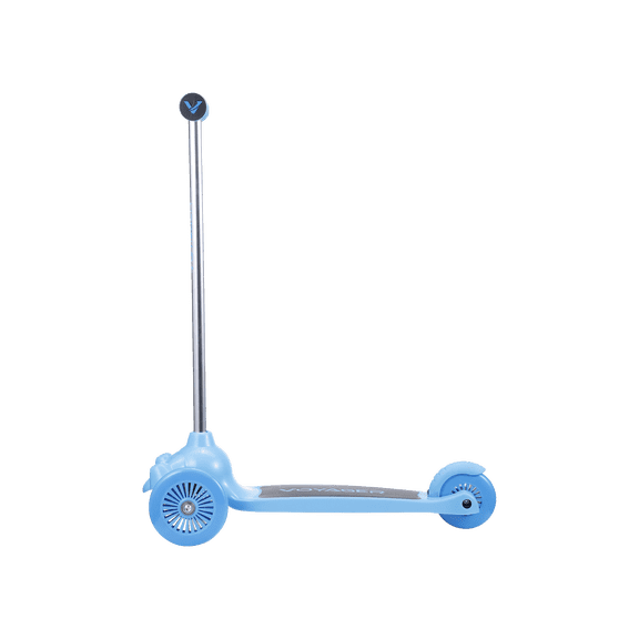 Voyager trottinette pour enfants à 3 roues à direction par inclinaison, roues lumineuses, bleu, 3 ans et plus