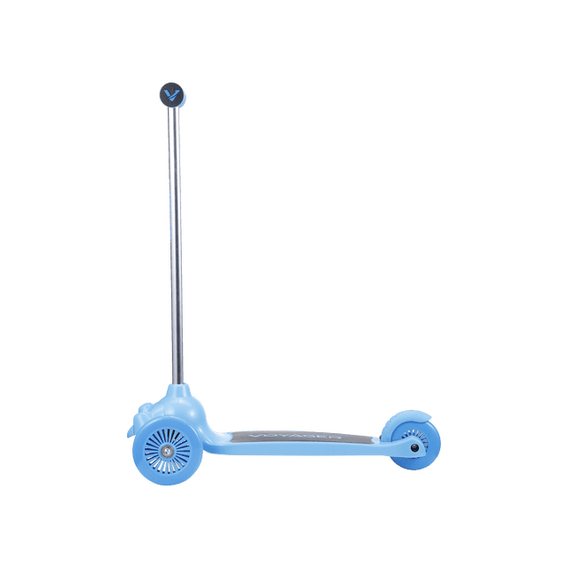 Voyager trottinette pour enfants à 3 roues à direction par inclinaison, roues lumineuses, bleu, 3 ans et plus