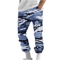 thumbnail image 4 of WRKEKC Cargo Pants for Men Camouflage Elastic Waist Straight Leg Drawstring Pocket Work Pants for Gear, 4 of 6
