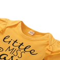thumbnail image 4 of Twins Baby Girl Outfits Set Short Sleeve Ruffled Romper+Shorts+Headband, 4 of 5