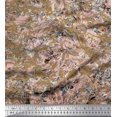 thumbnail image 1 of Soimoi Rayon Crepe Fabric Marble Stone Texture Print Fabric by the Yard 46 Inch Wide, 1 of 3
