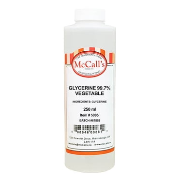 GLYCERIN 99.7% VEGETABLE 250ML / 10.5OZ NET