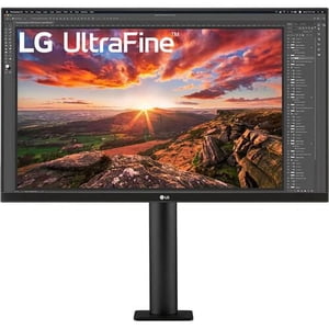 LG 27" UHD 4K Ergo IPS Surveiller, 3840x2160, Noir, 27UN880-B