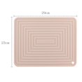 thumbnail image 3 of Waterproof Dish Drying Mat Hot Pot Holder Heat Resistant Dish Draining Mat pink, 3 of 9