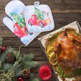 thumbnail image 4 of 2 Sets Xmas Oven Gloves Table Mats Heat Insulation Gloves Placemats for Kitchen (Assorted Color), 4 of 9