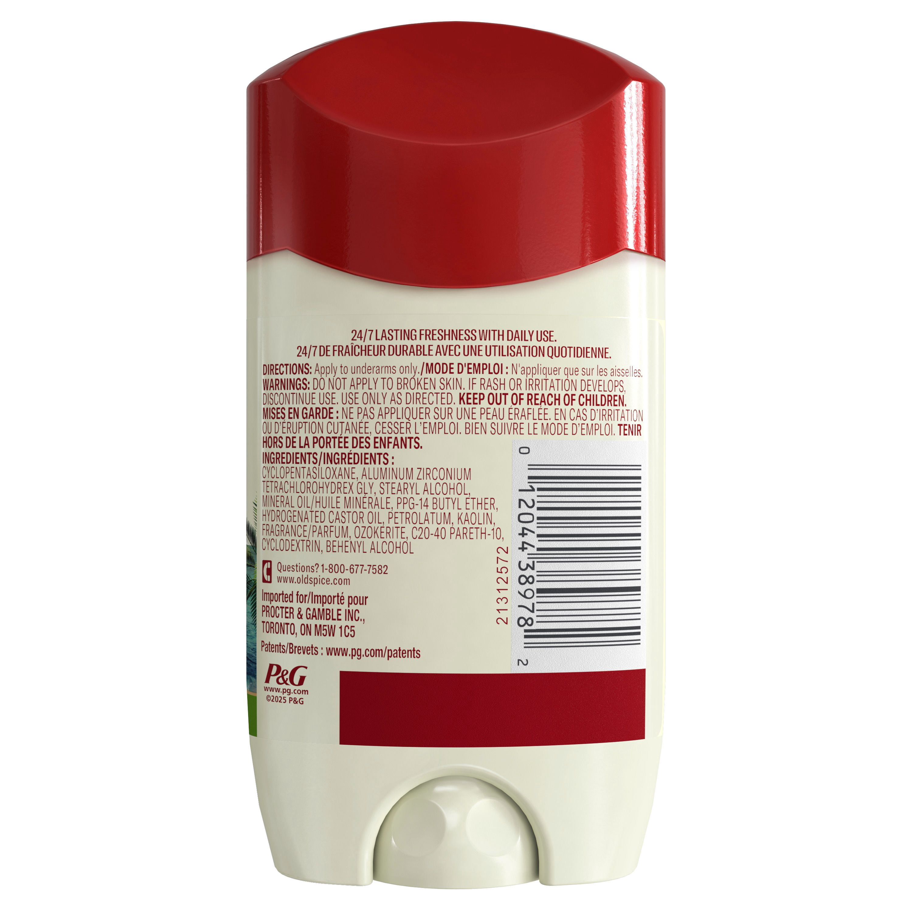 Antisudorifique et Désodorisant Old Spice pour Hommes, Fiji avec Palmier, Protection Contre la Transpiration 24/7, 73 g