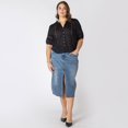 thumbnail image 5 of Devoted Women’s Plus size midi denim skirt, 5 of 5