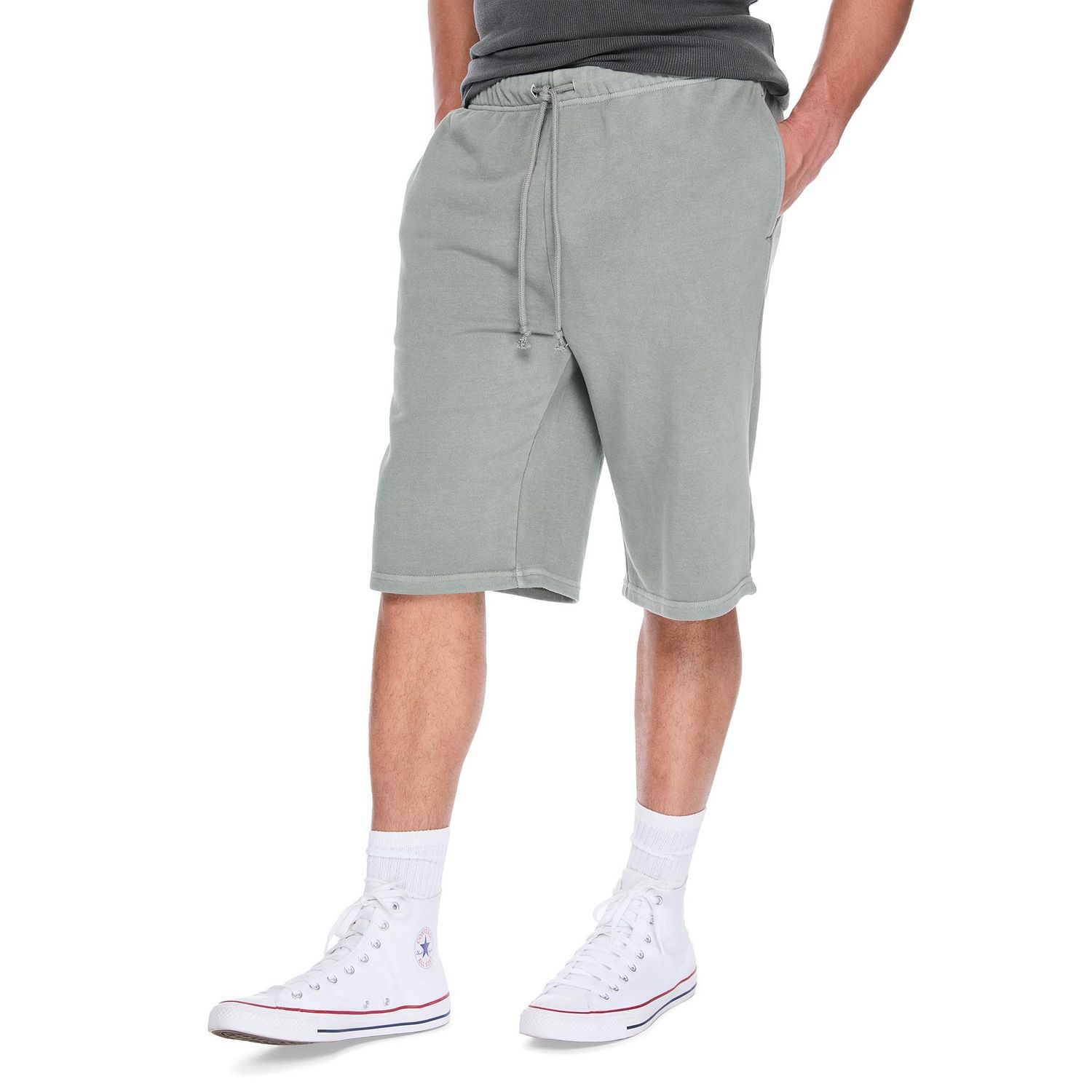 Short long de jogging délavé No Boundaries pour hommes