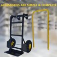 thumbnail image 2 of AKDSteel 4-Wheel Convertible Hand Truck, 2-In-1 Platform Dolly With Solid Tires, Switches Between 2-Wheel Dolly Cart And 4-Wheel Push Cart For Moving In Warehouse, Garden Or Grocery, 2 of 7