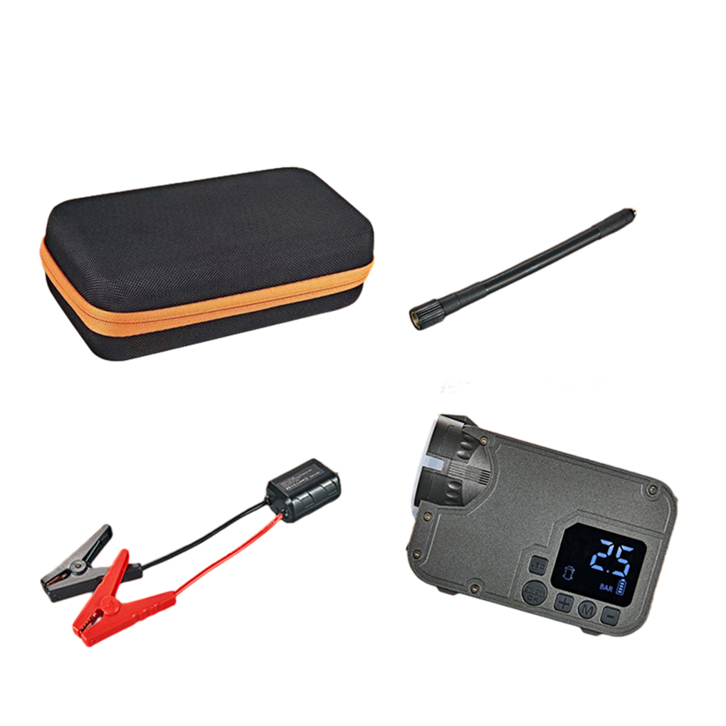 tredstone Jump Starter With Air Compressor For Gasoline Cars Digital Display Emergency Starting Lighting