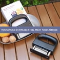 thumbnail image 4 of Qaailabf 48 Needle Meat Tenderizer Tool with Locking Mechanism - Stainless Steel Blades with ABS Plastic Handle - Marinade Time Reducer for Beef, Chicken, Lamb - Dishwasher Safe Meat Piercer with, 4 of 10