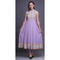 thumbnail image 2 of Bimba Robe Anarkali Florale Light Purple2 pour Femmes, Kurti Imprimée Ethnique Indienne, Longue Kurta, Robe de Soirée, Grande, 2 of 6